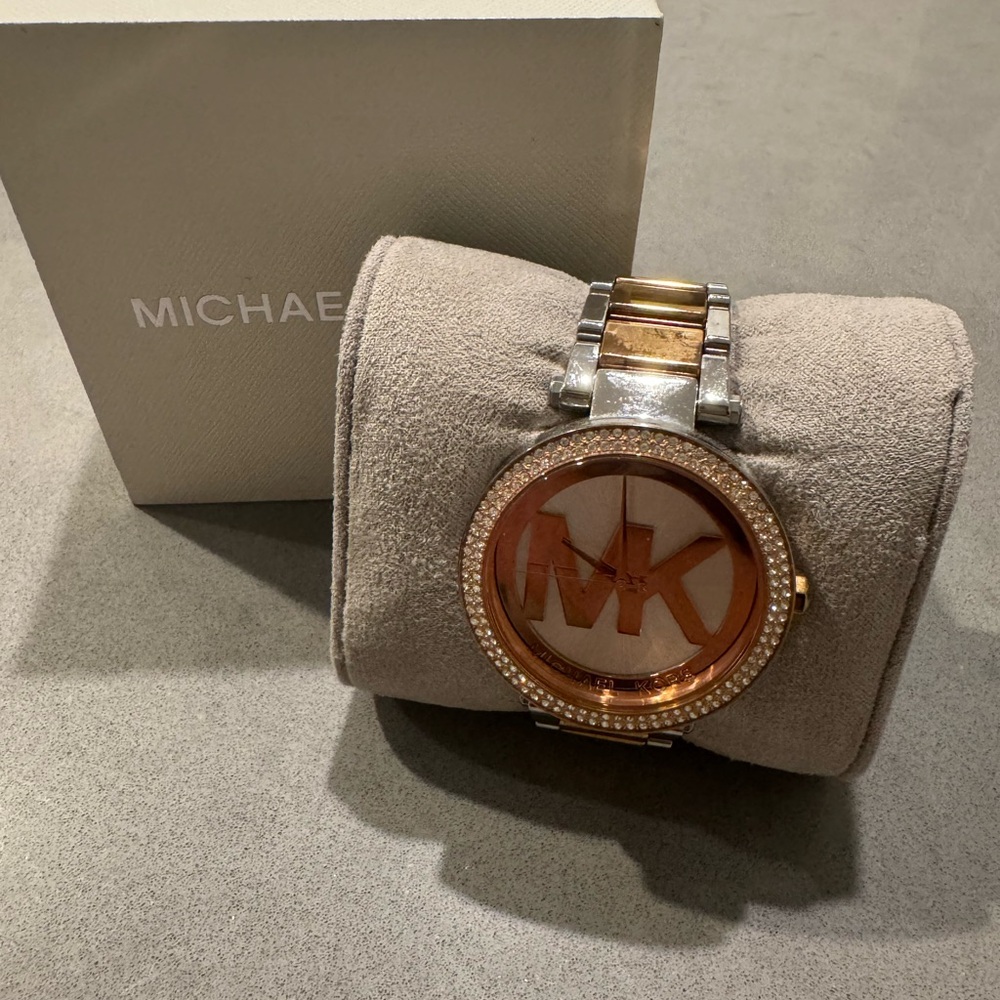 Michael Kors Rose Gold and Silver Women's Watch